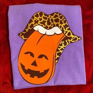 Halloween Leopard print Rolling Stones Tshirt